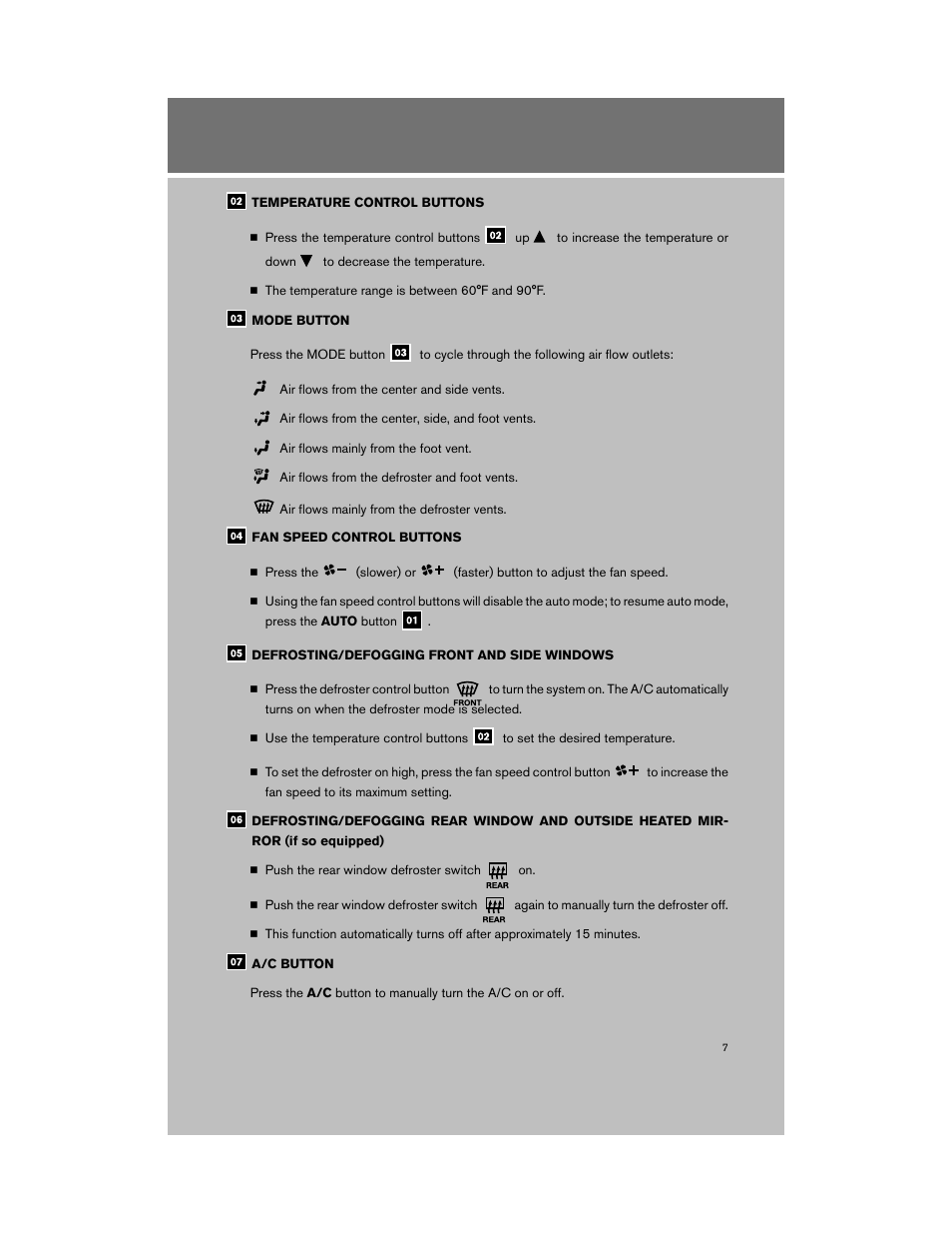 NISSAN 2009 Cube User Manual | Page 9 / 24