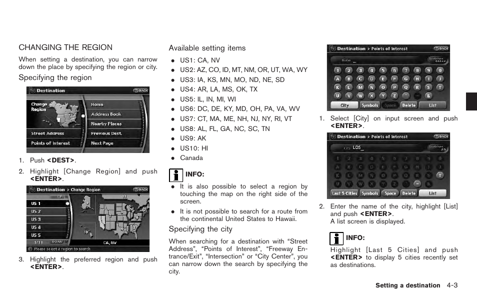 Changing the region -3 | NISSAN 2011 Pathfinder User Manual | Page 67 / 235