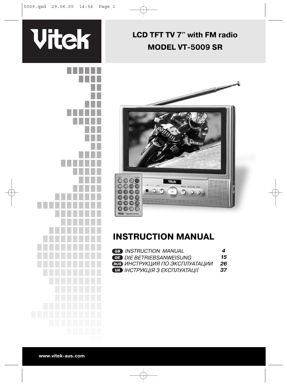 Vitek VT-5009 SR User Manual | 48 pages