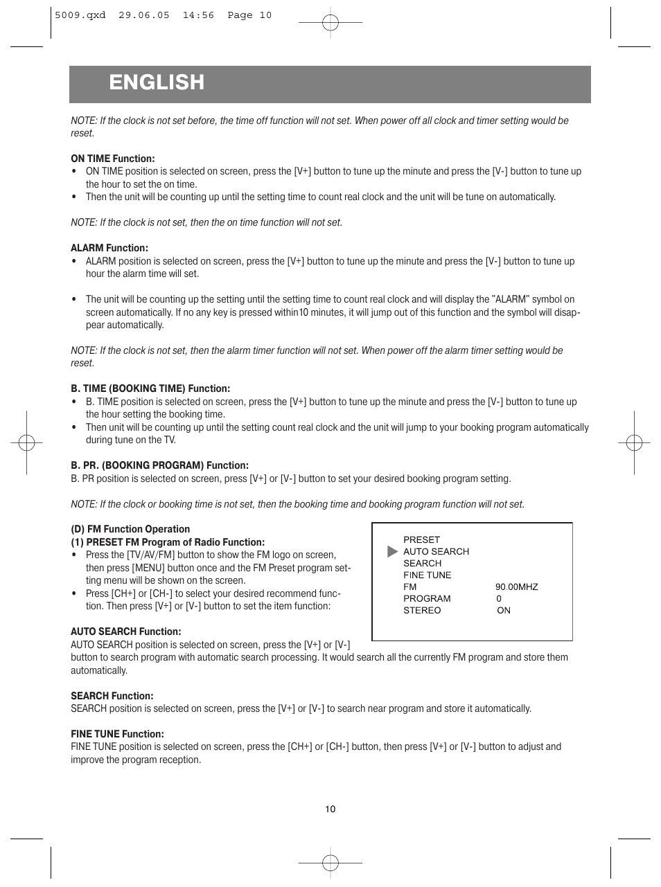 English | Vitek VT-5009 SR User Manual | Page 10 / 48