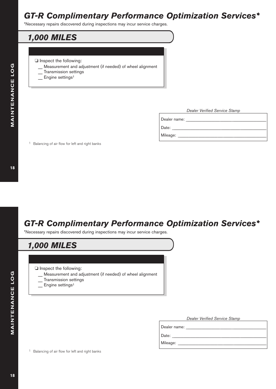 1,000 miles | NISSAN 2011 GT-R User Manual | Page 20 / 56