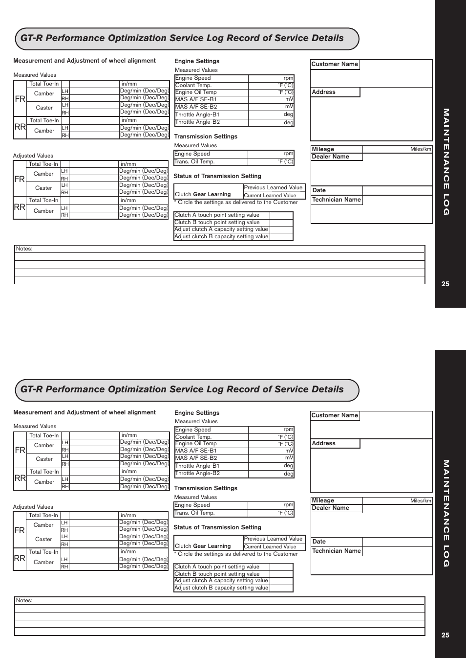Fr rr | NISSAN 2011 GT-R User Manual | Page 27 / 56