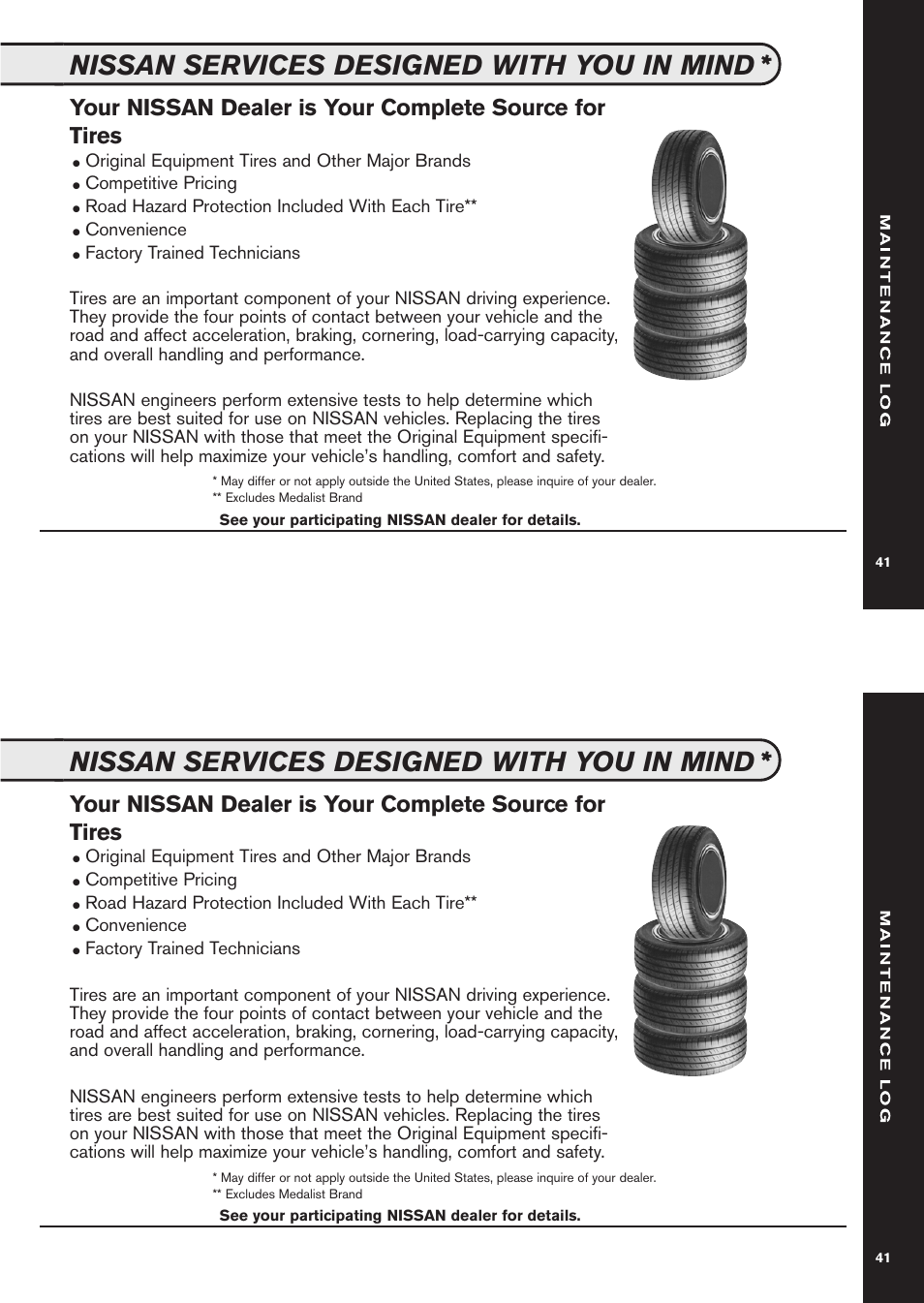 Nissan services designed with you in mind | NISSAN 2011 GT-R User Manual | Page 43 / 56
