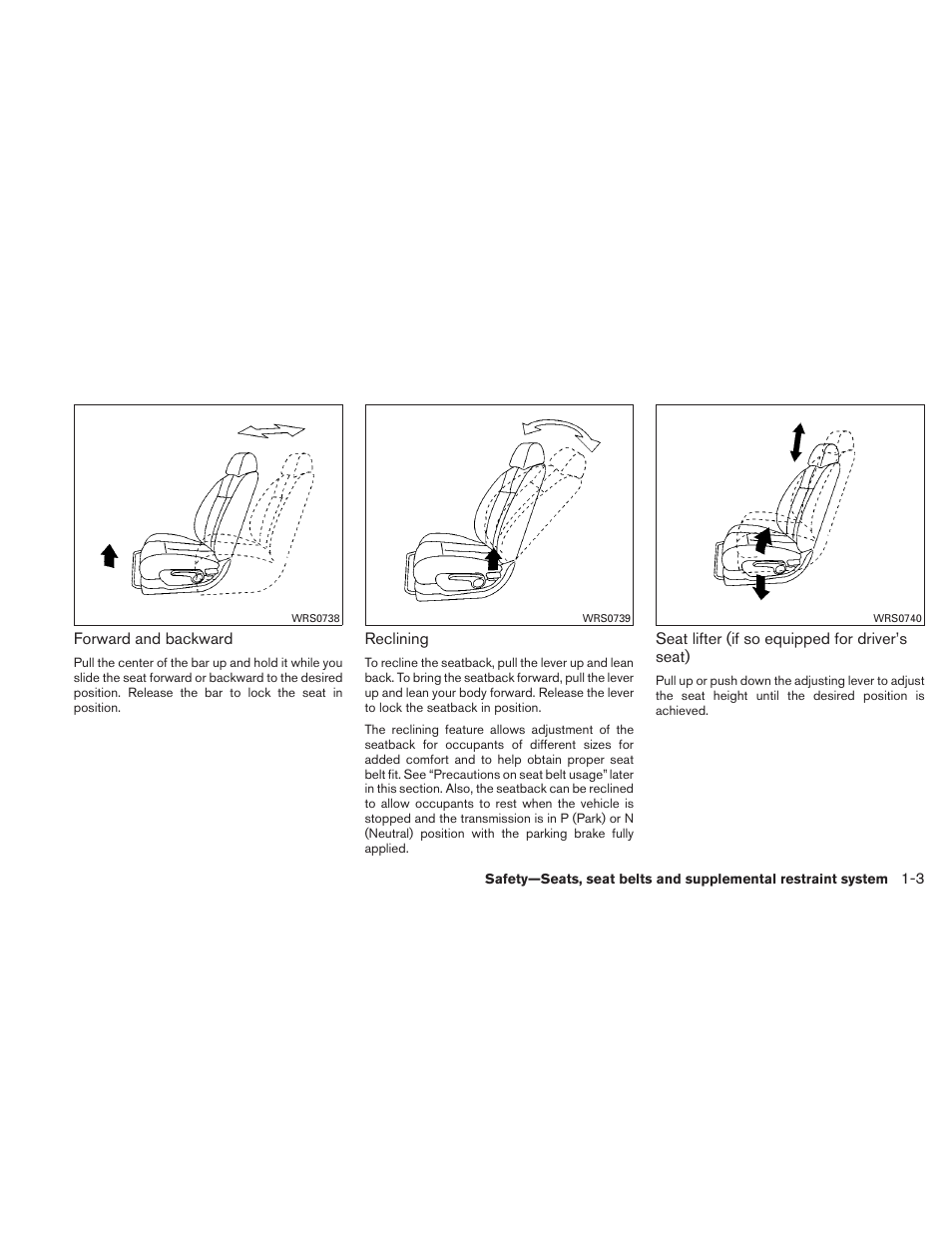 NISSAN 2011 Altima Coupe User Manual | Page 22 / 446