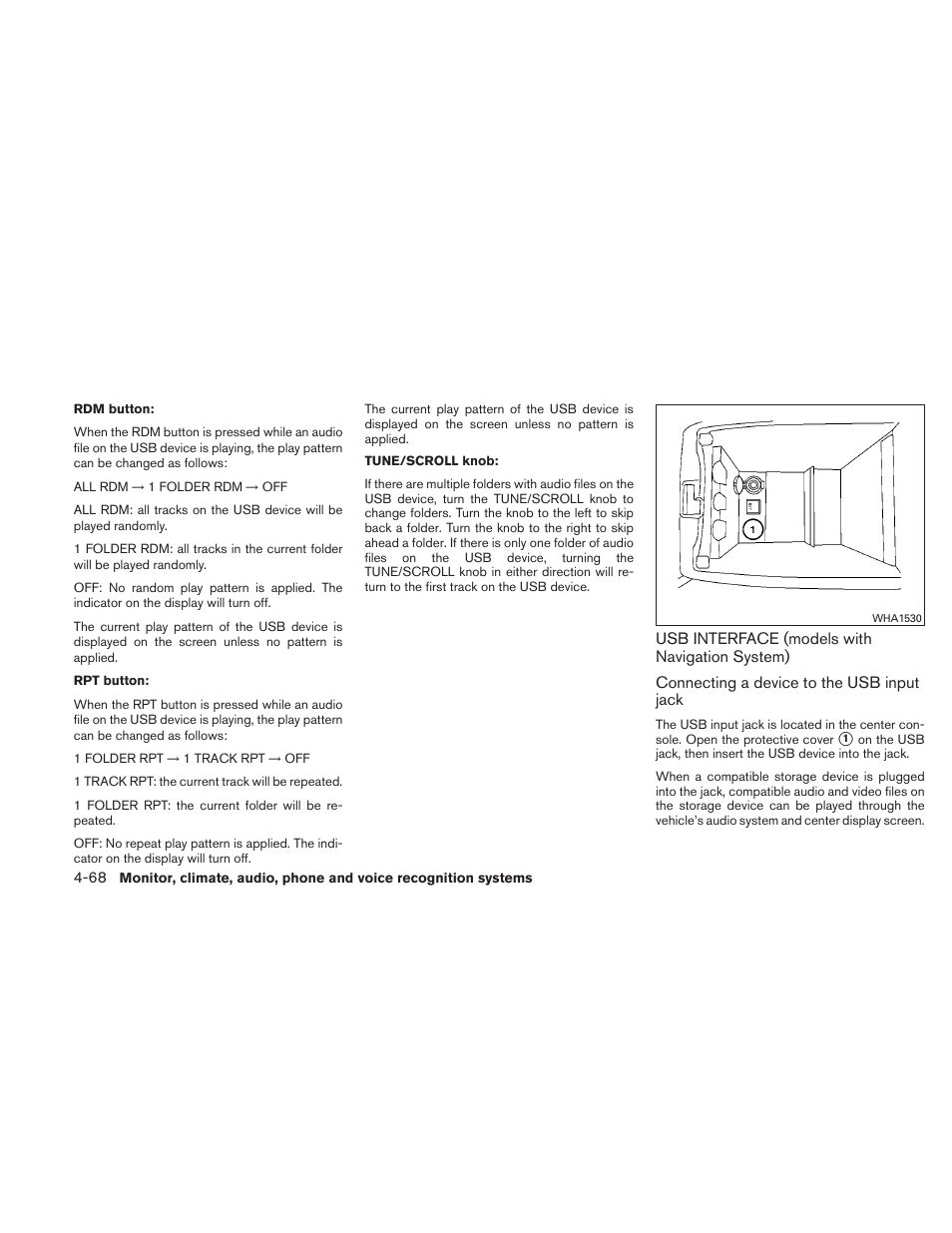 Usb interface (models with navigation system) -68 | NISSAN 2011 Altima Coupe User Manual | Page 235 / 446