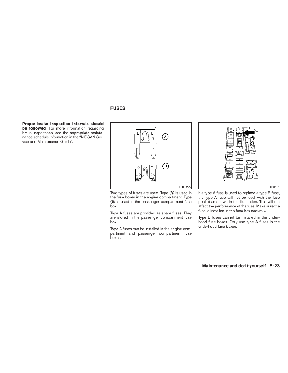 Fuses -23 | NISSAN 2011 Altima Coupe User Manual | Page 382 / 446