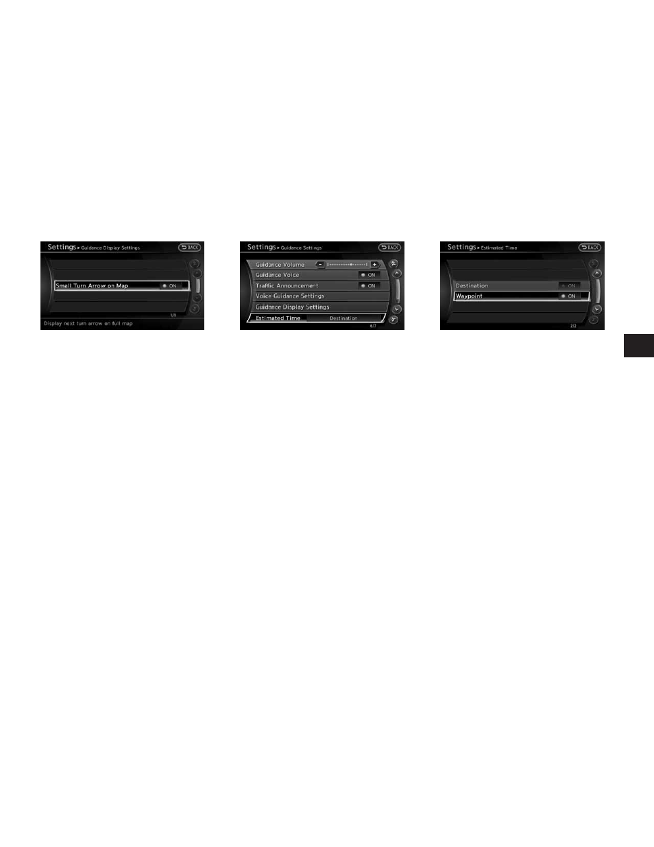 Switching estimated arrival time display -39 | NISSAN 2010 Altima Coupe User Manual | Page 144 / 312