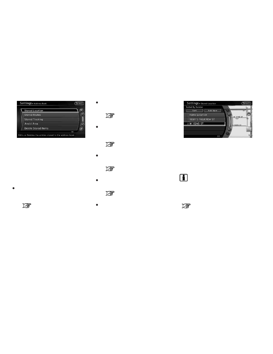Basic operation -14, Editing the stored home and address -14 | NISSAN 2010 Altima Coupe User Manual | Page 161 / 312