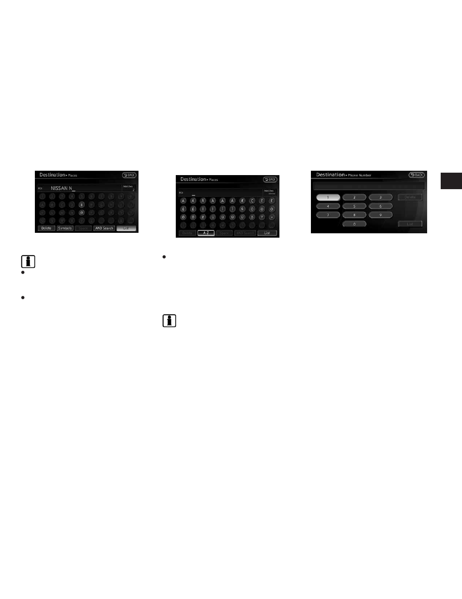 Number input screen -11 | NISSAN 2010 Altima Coupe User Manual | Page 18 / 312