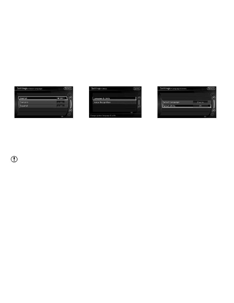 Unit settings -20 | NISSAN 2010 Altima Coupe User Manual | Page 231 / 312