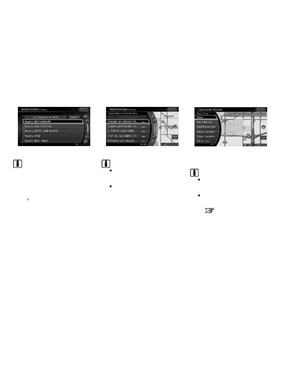 Starting route guidance -18 | NISSAN 2010 Altima Coupe User Manual | Page 25 / 312