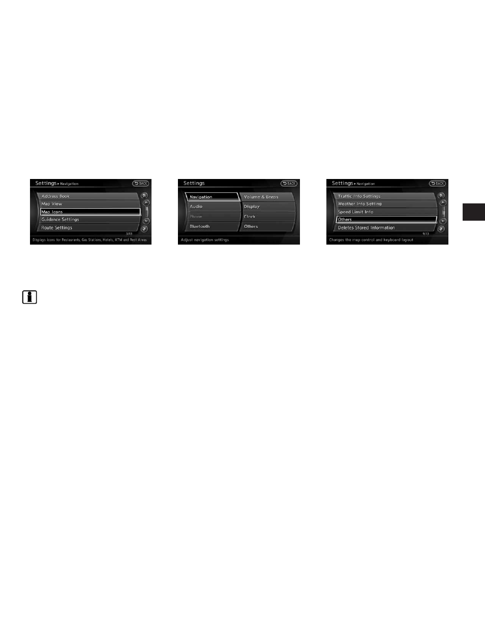 Map scrolling information -23 | NISSAN 2010 Altima Coupe User Manual | Page 66 / 312