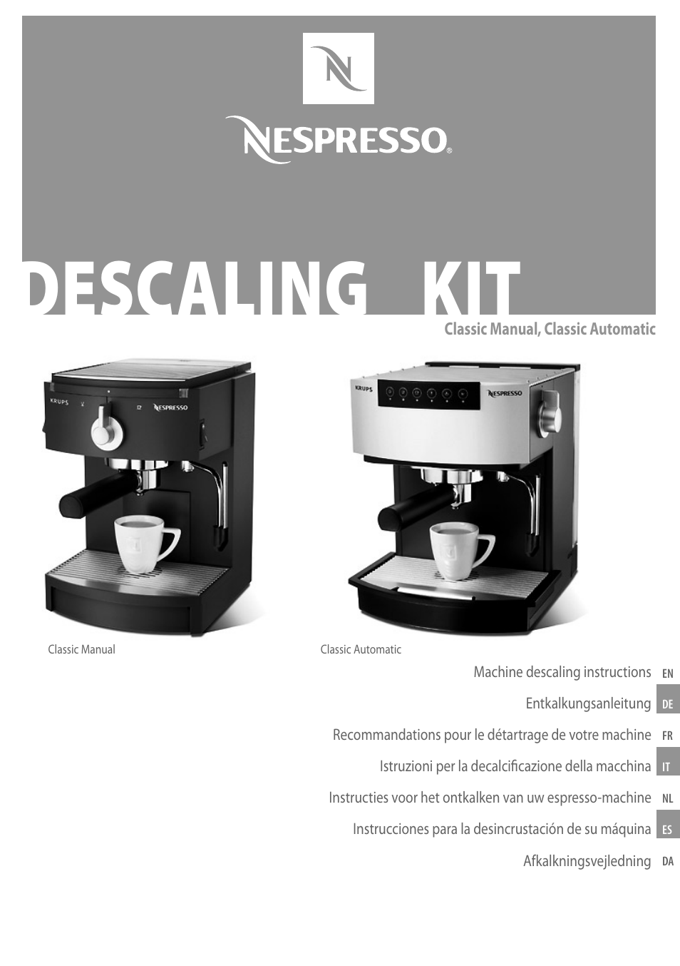 Nespresso Coffeemaker User Manual | 11 pages