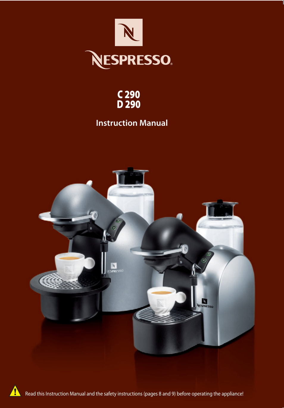 Nespresso D290 User Manual | 10 pages