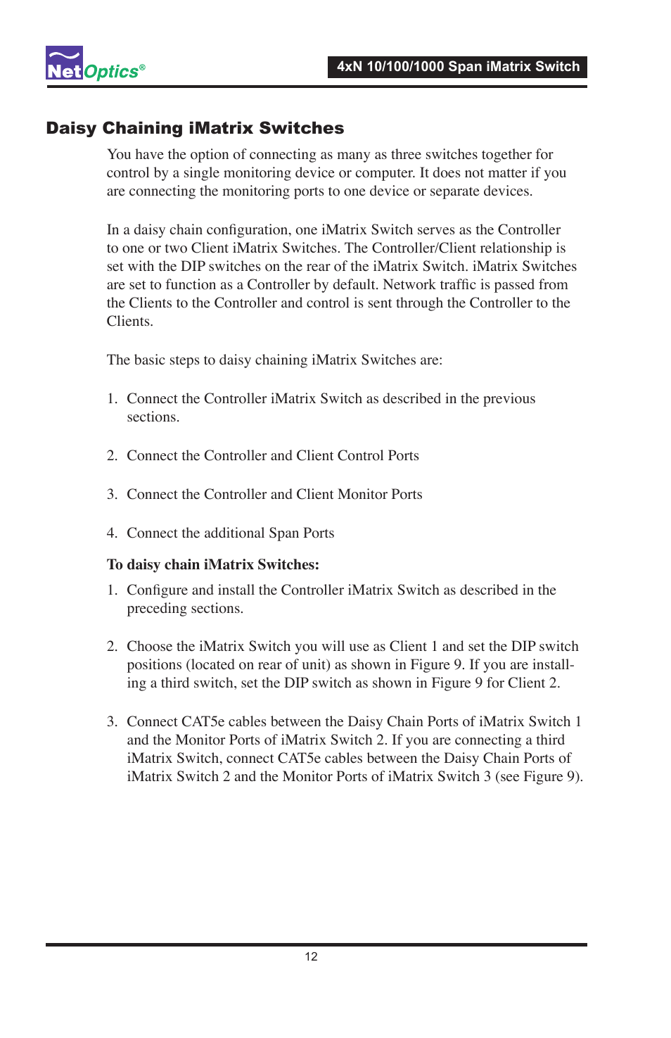 Net Optics ISW-CU3-S4x16 User Manual | Page 16 / 44