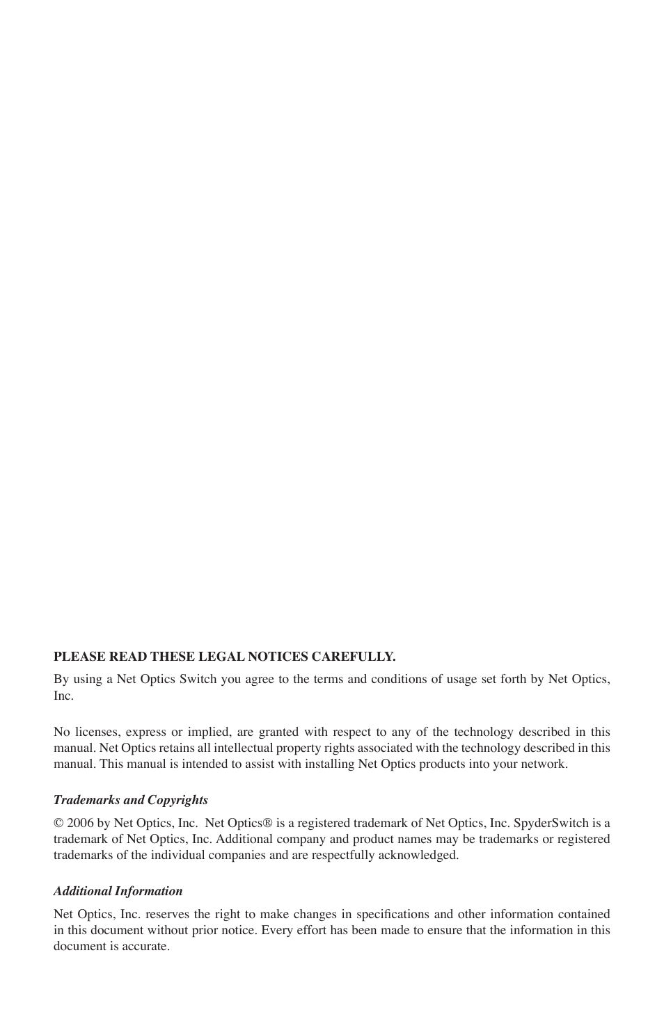 Net Optics ISW-CU3-S4x16 User Manual | Page 2 / 44