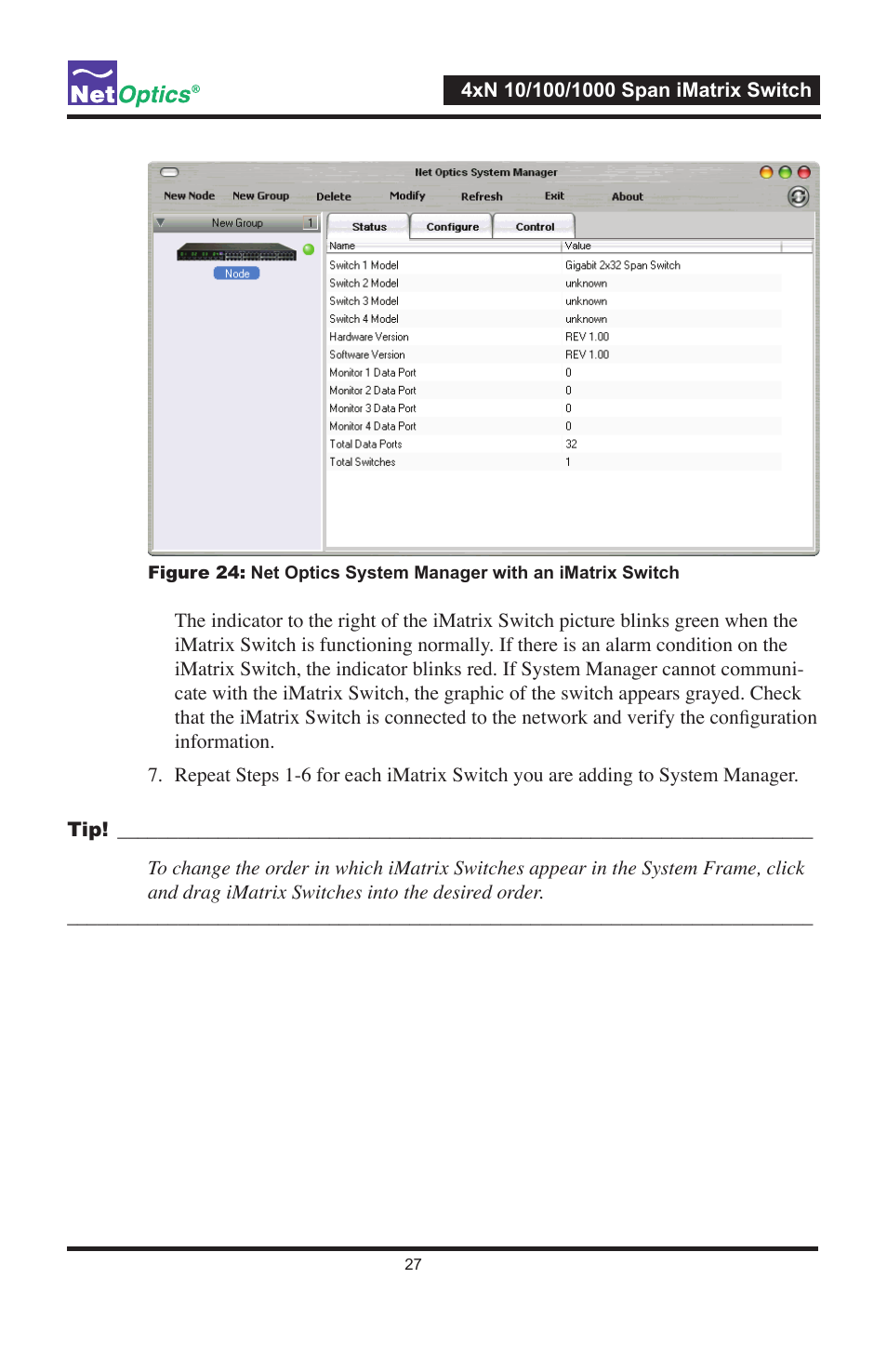 Net Optics ISW-CU3-S4x16 User Manual | Page 31 / 44