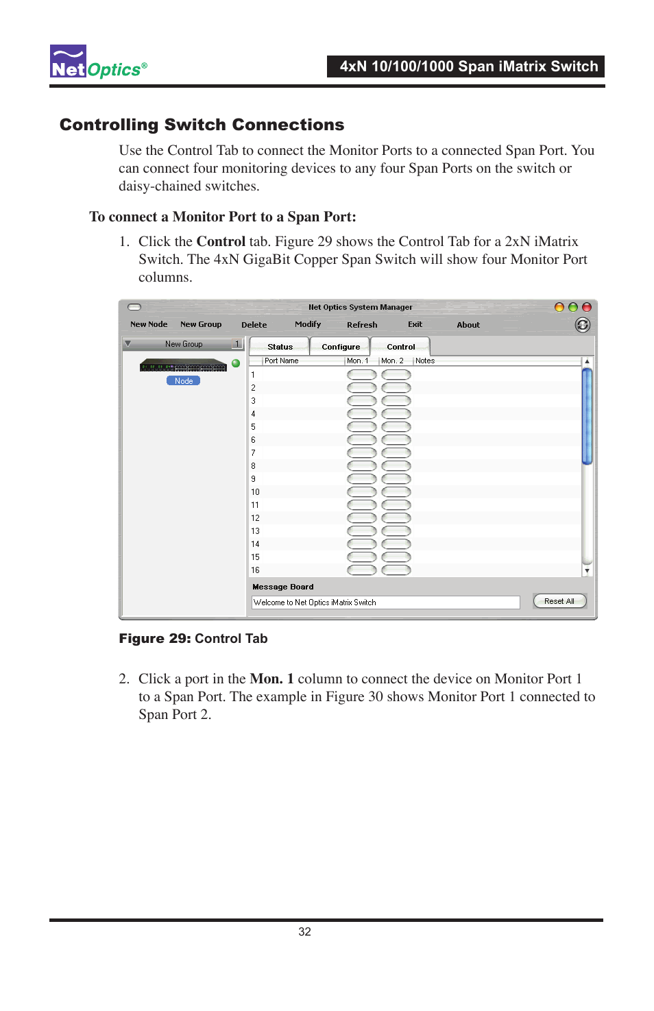 Net Optics ISW-CU3-S4x16 User Manual | Page 36 / 44