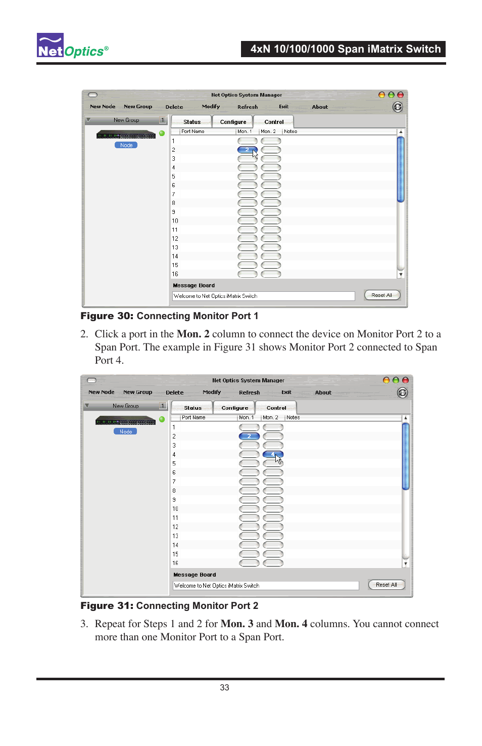 Net Optics 4xN1000 User Manual | Page 37 / 44