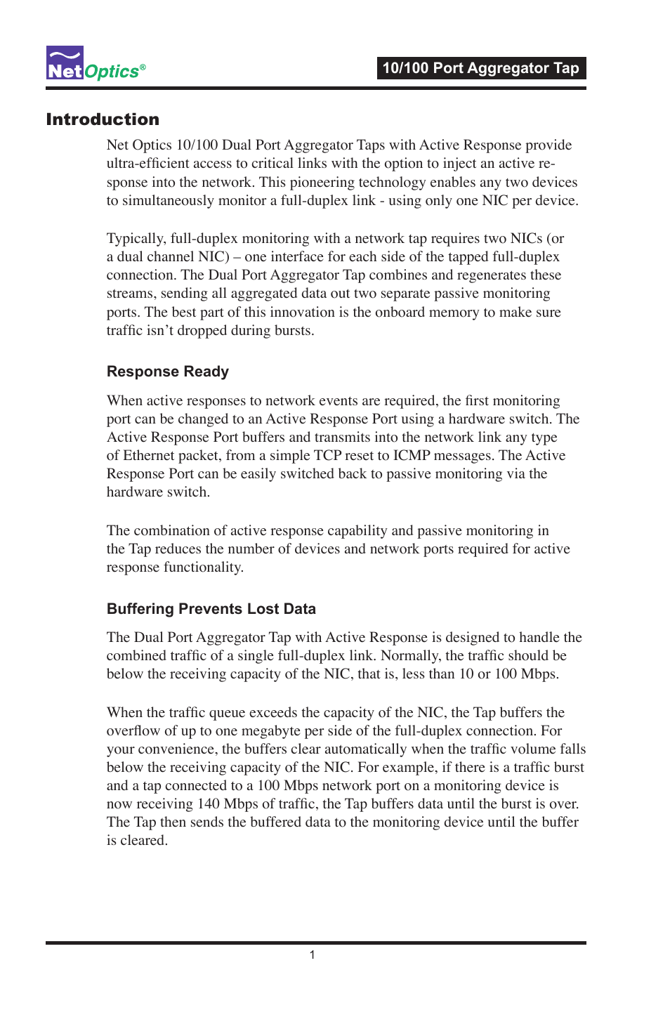 Net Optics PA-CU-AR User Manual | Page 5 / 20