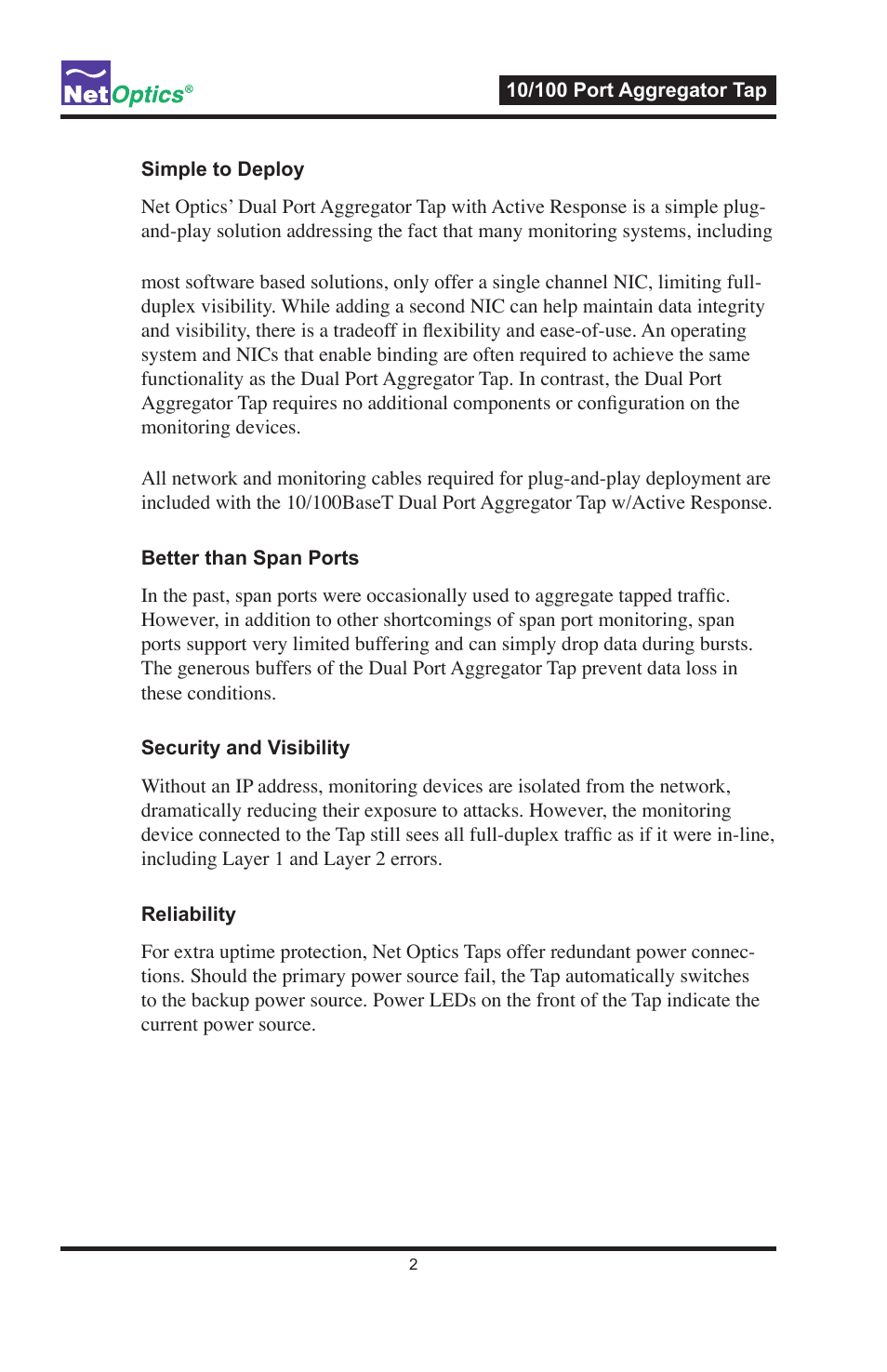 Net Optics PA-CU-AR User Manual | Page 6 / 20