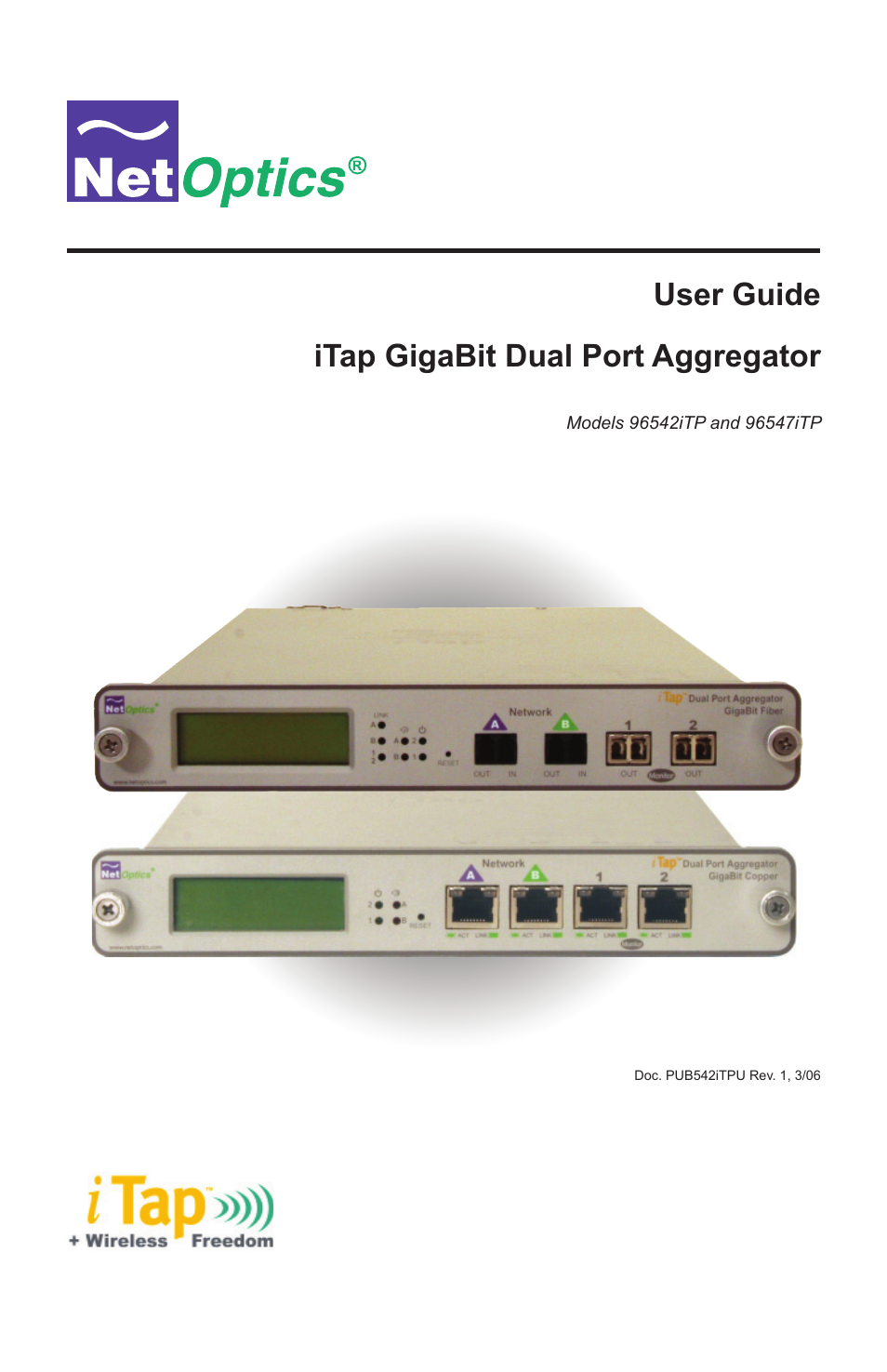 Net Optics 96547iTP User Manual | 52 pages