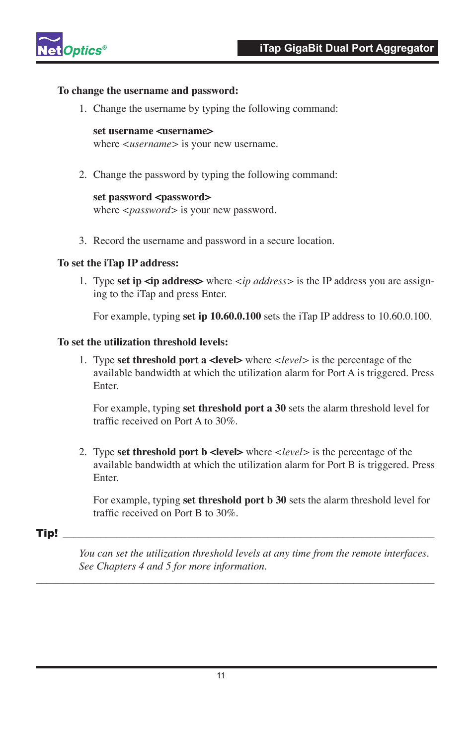 Net Optics 96547iTP User Manual | Page 15 / 52