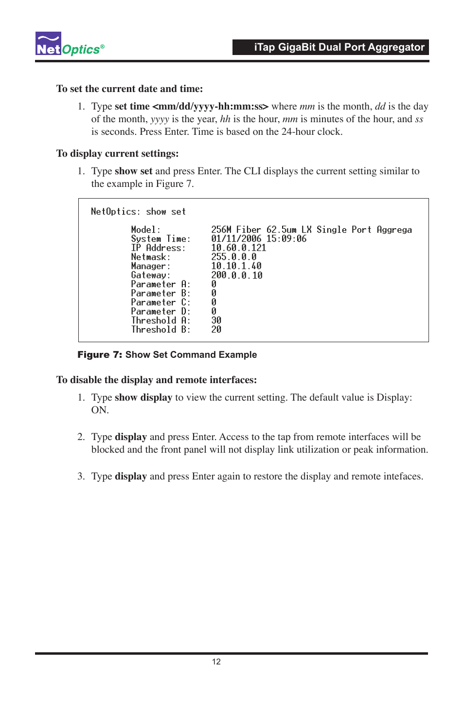 Net Optics 96547iTP User Manual | Page 16 / 52