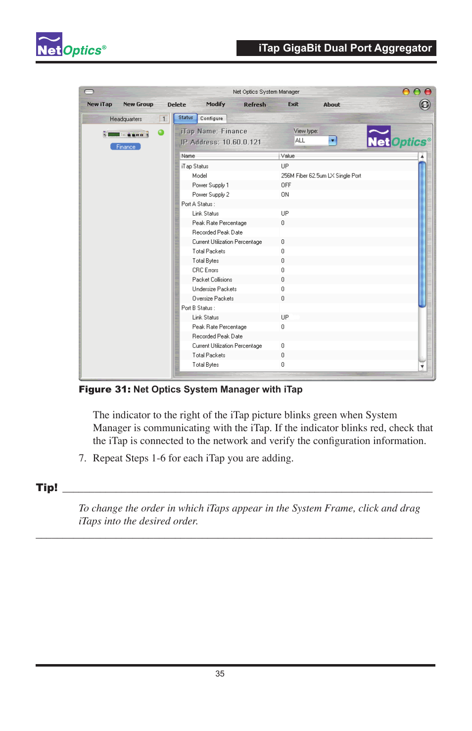 Net Optics 96547iTP User Manual | Page 39 / 52