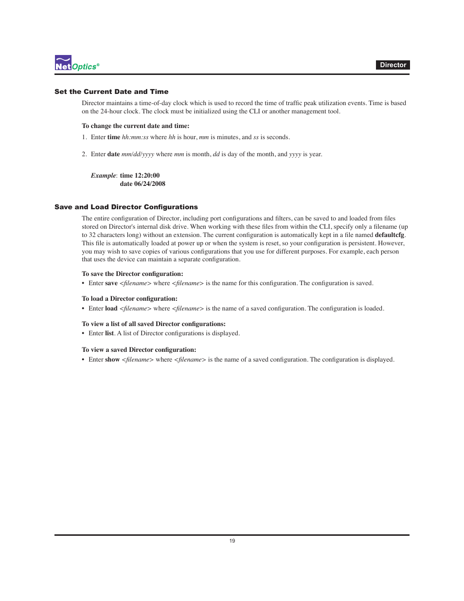 Net Optics Director User Manual | Page 23 / 59