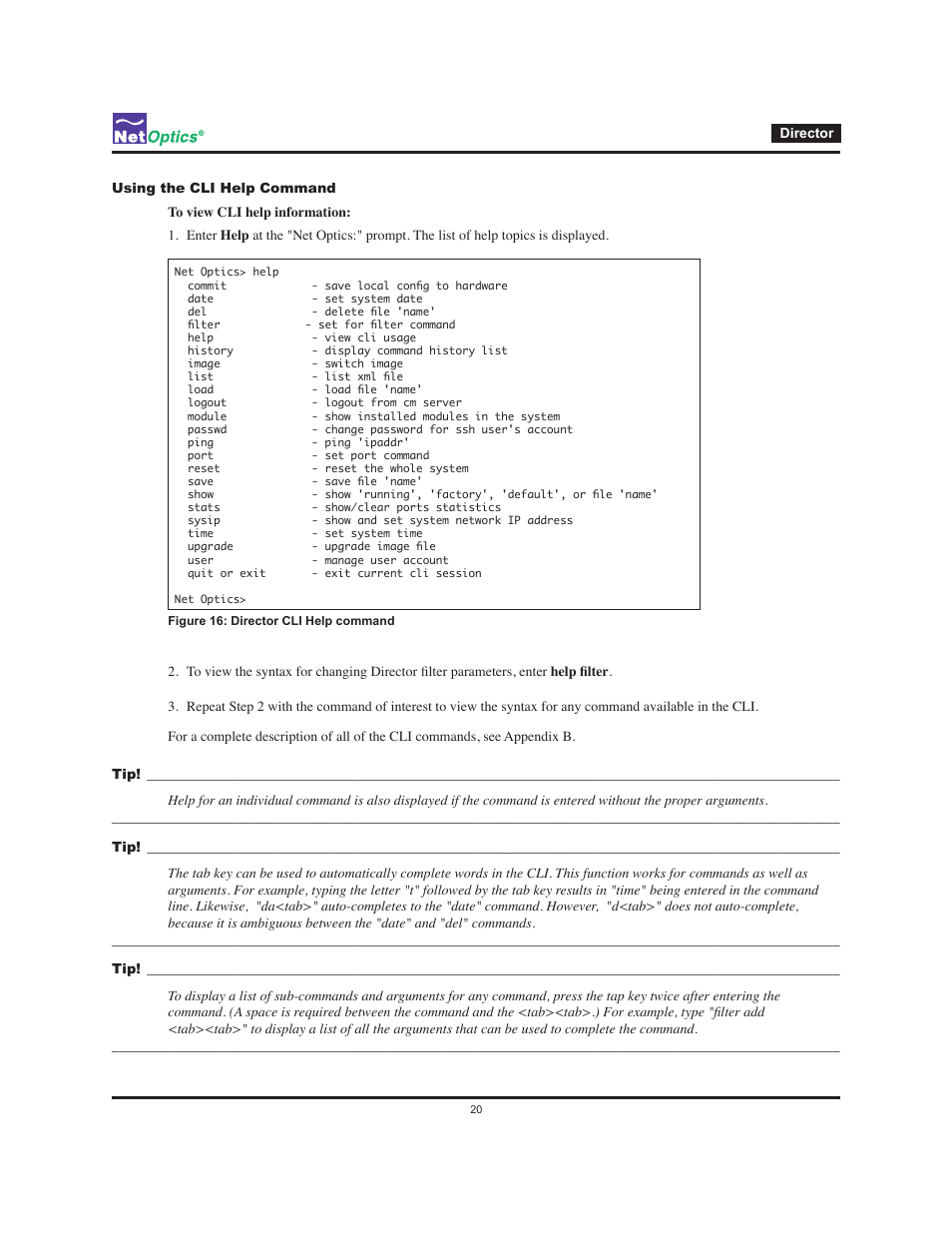 Net Optics Director User Manual | Page 24 / 59