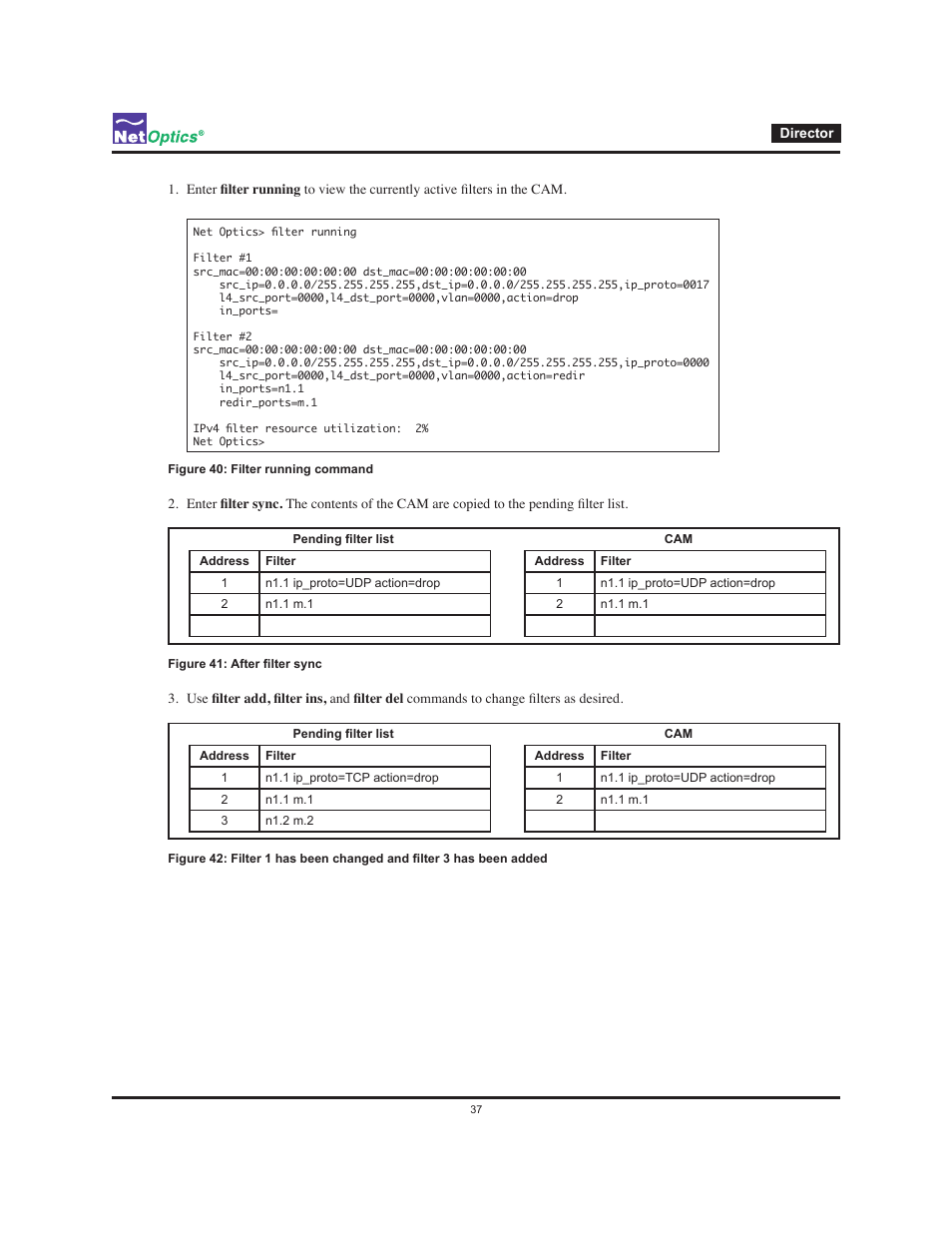 Net Optics Director User Manual | Page 41 / 59