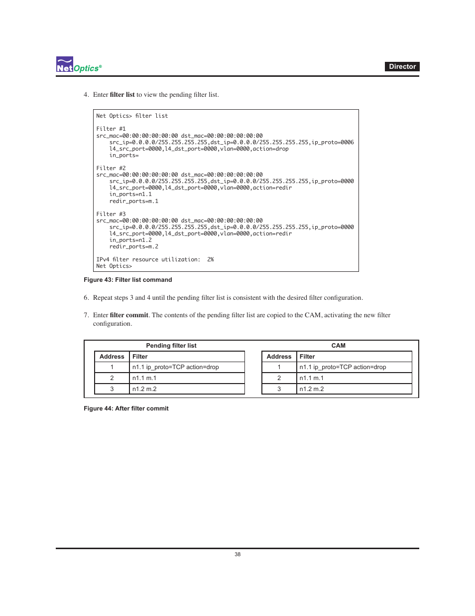 Net Optics Director User Manual | Page 42 / 59