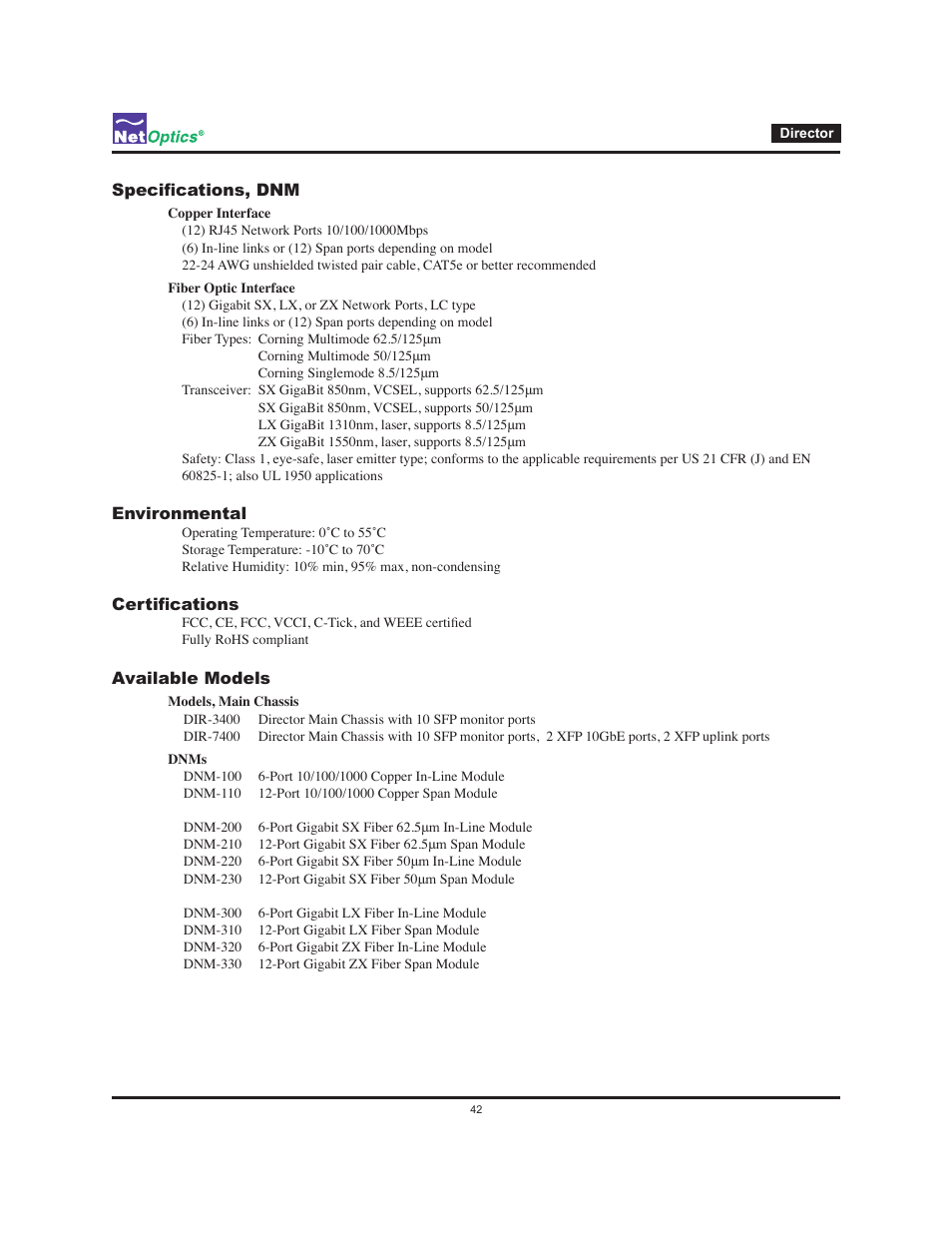 Net Optics Director User Manual | Page 46 / 59