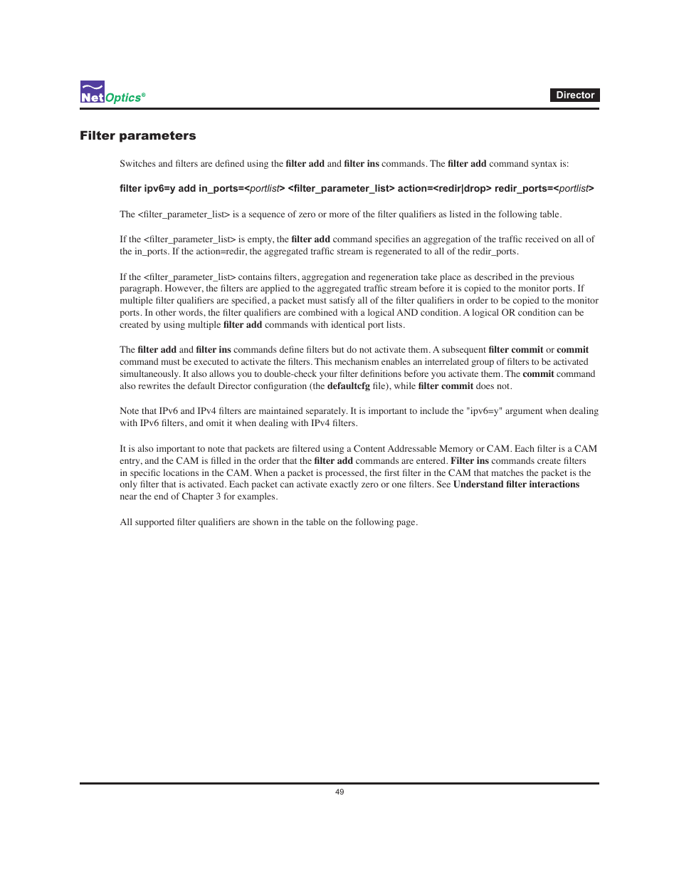 Net Optics Director User Manual | Page 53 / 59