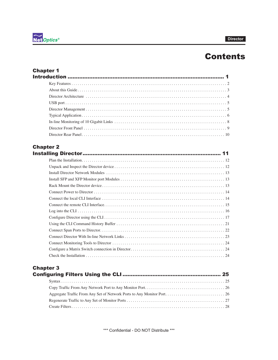 Net Optics Smart Filtering none User Manual | Page 3 / 57