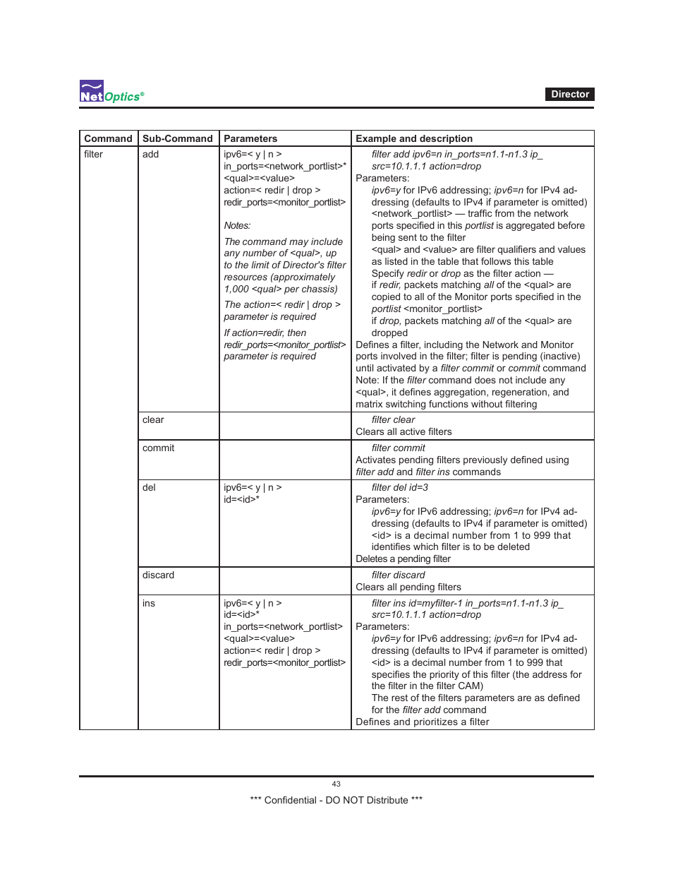 Net Optics Smart Filtering none User Manual | Page 47 / 57