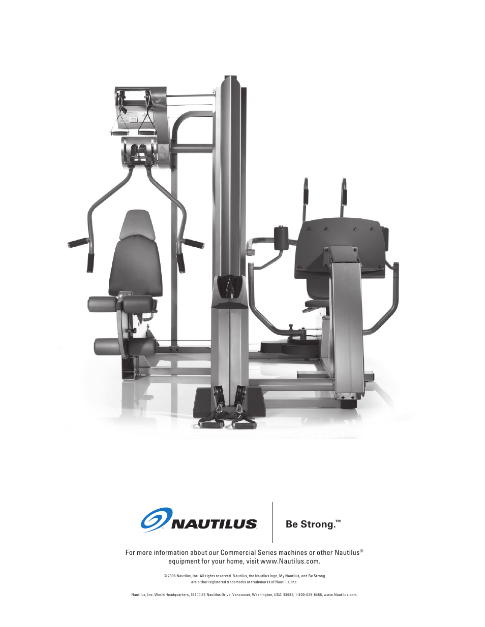 Be strong | Nautilus S912 User Manual | Page 34 / 34