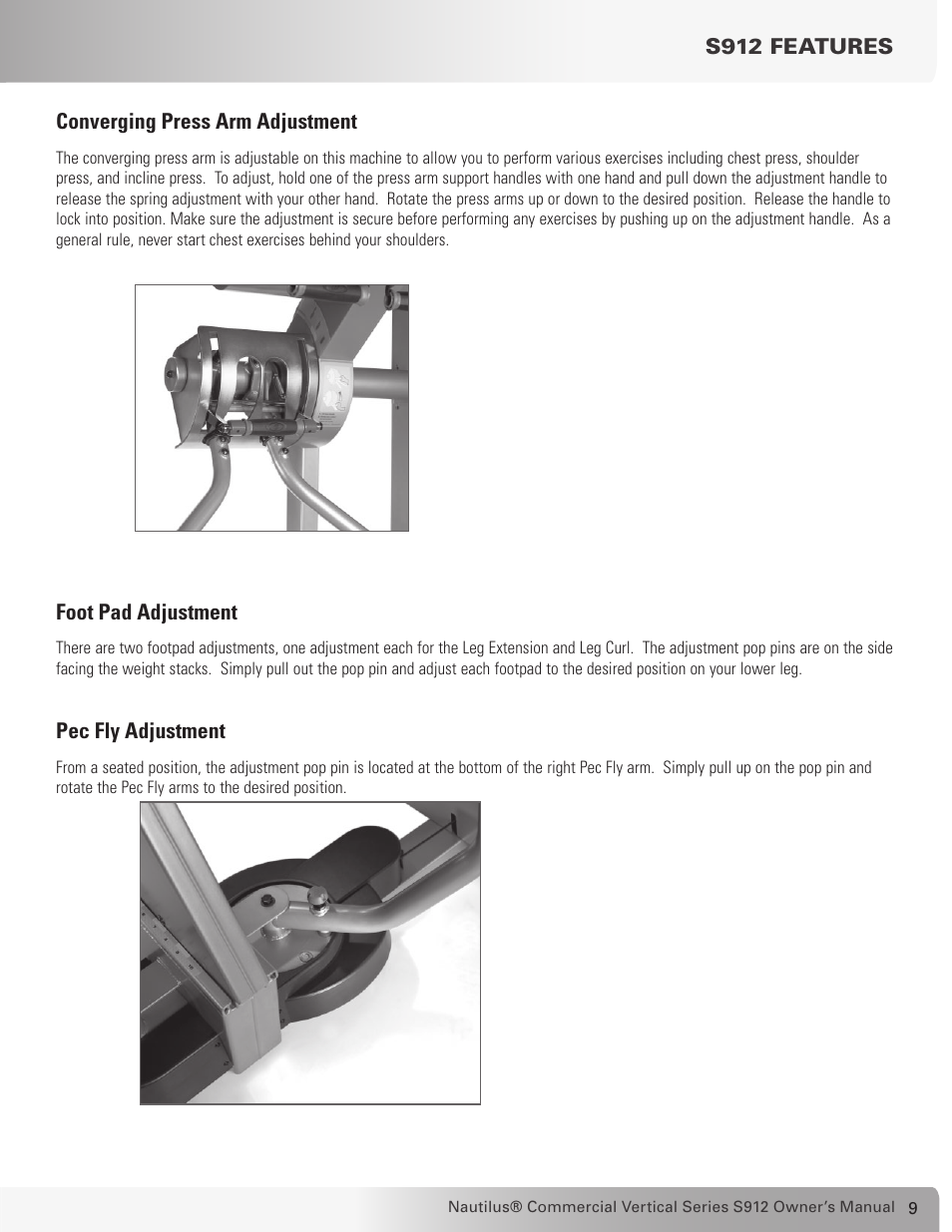 Nautilus S912 User Manual | Page 9 / 34