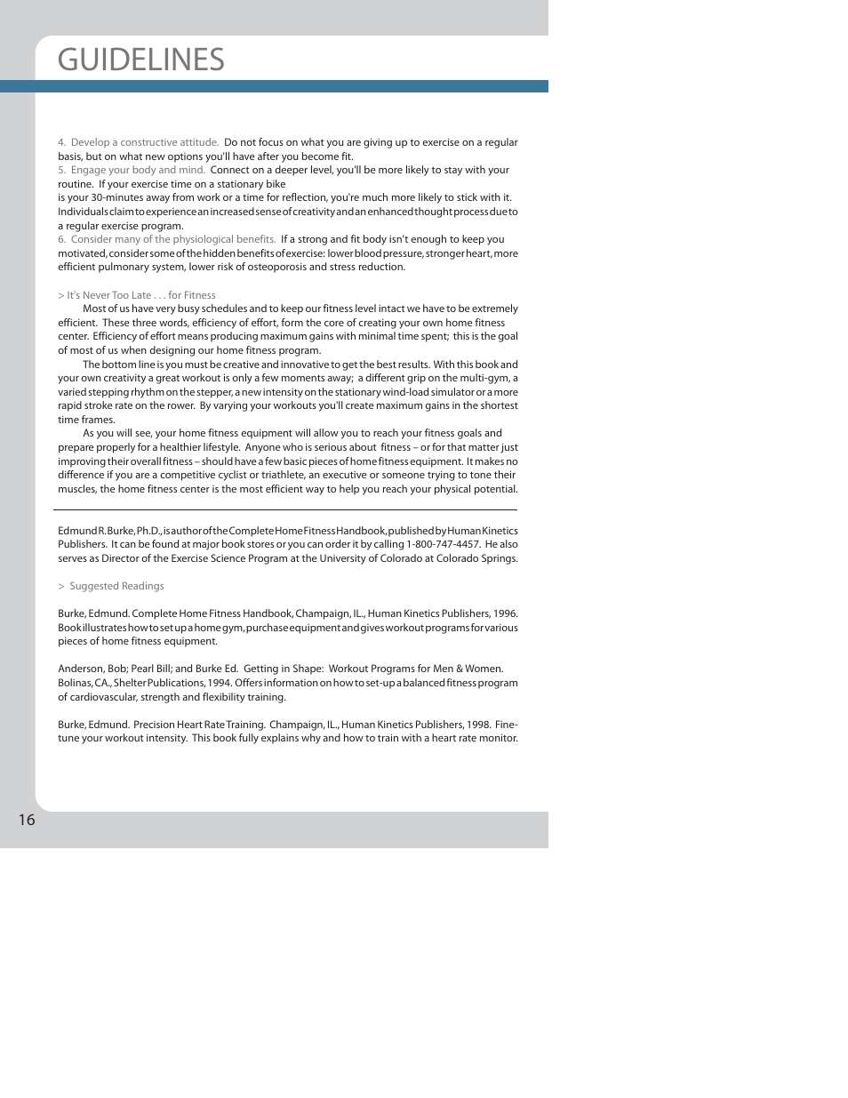 Guidelines | Nautilus NE 1000 User Manual | Page 20 / 24