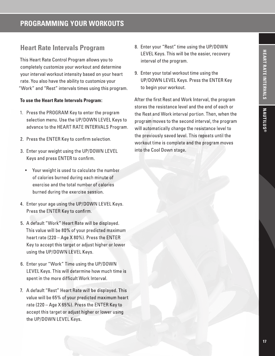 Nautilus EV7.18 User Manual | Page 19 / 44