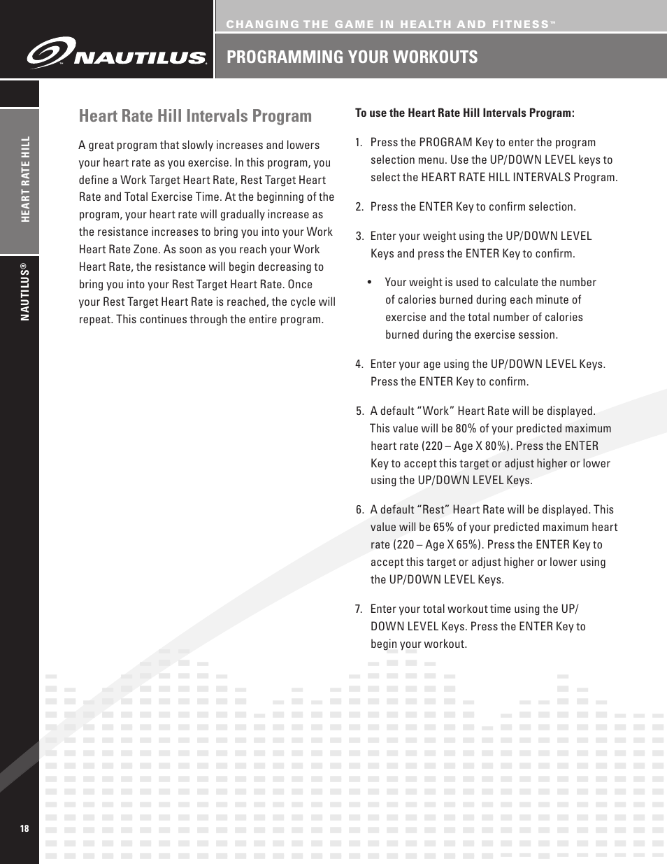 Nautilus EV7.18 User Manual | Page 20 / 44