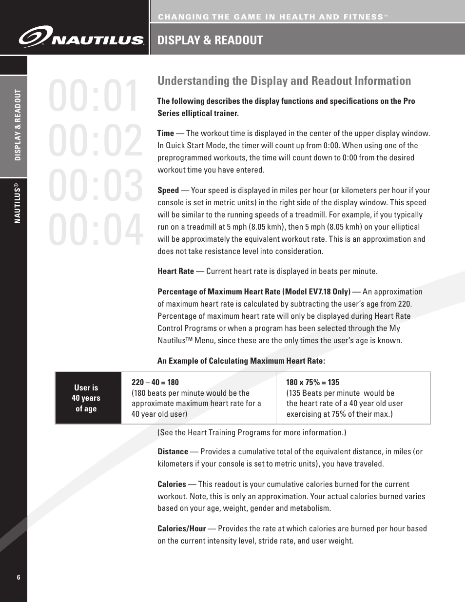 Nautilus EV7.18 User Manual | Page 8 / 44