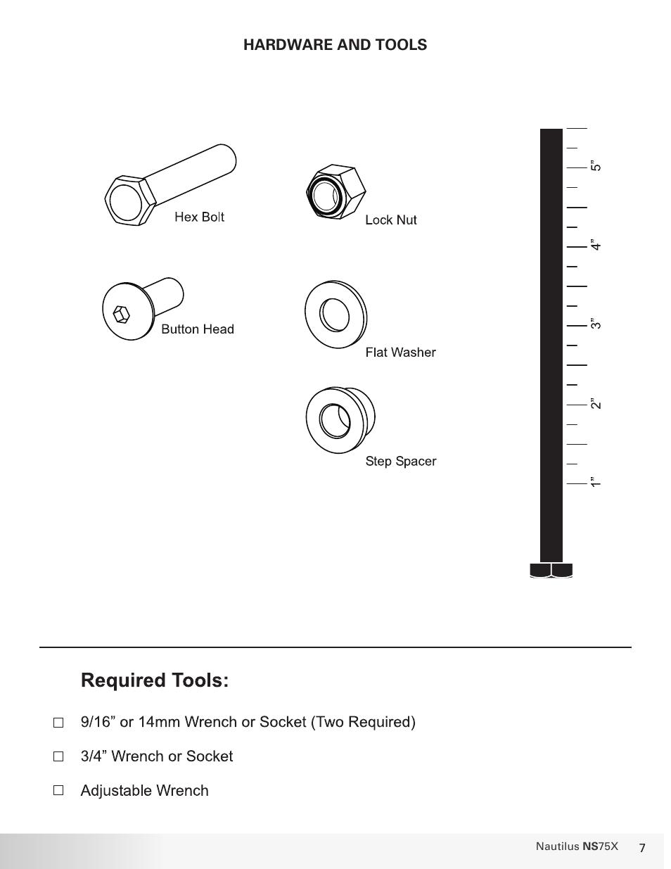 Ns-75 | Nautilus BE STRONG NS 75X User Manual | Page 7 / 17