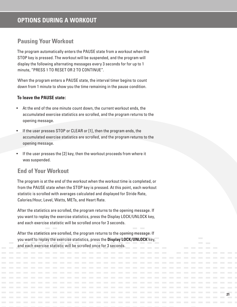 Nautilus BE STRONG EV916 User Manual | Page 23 / 41