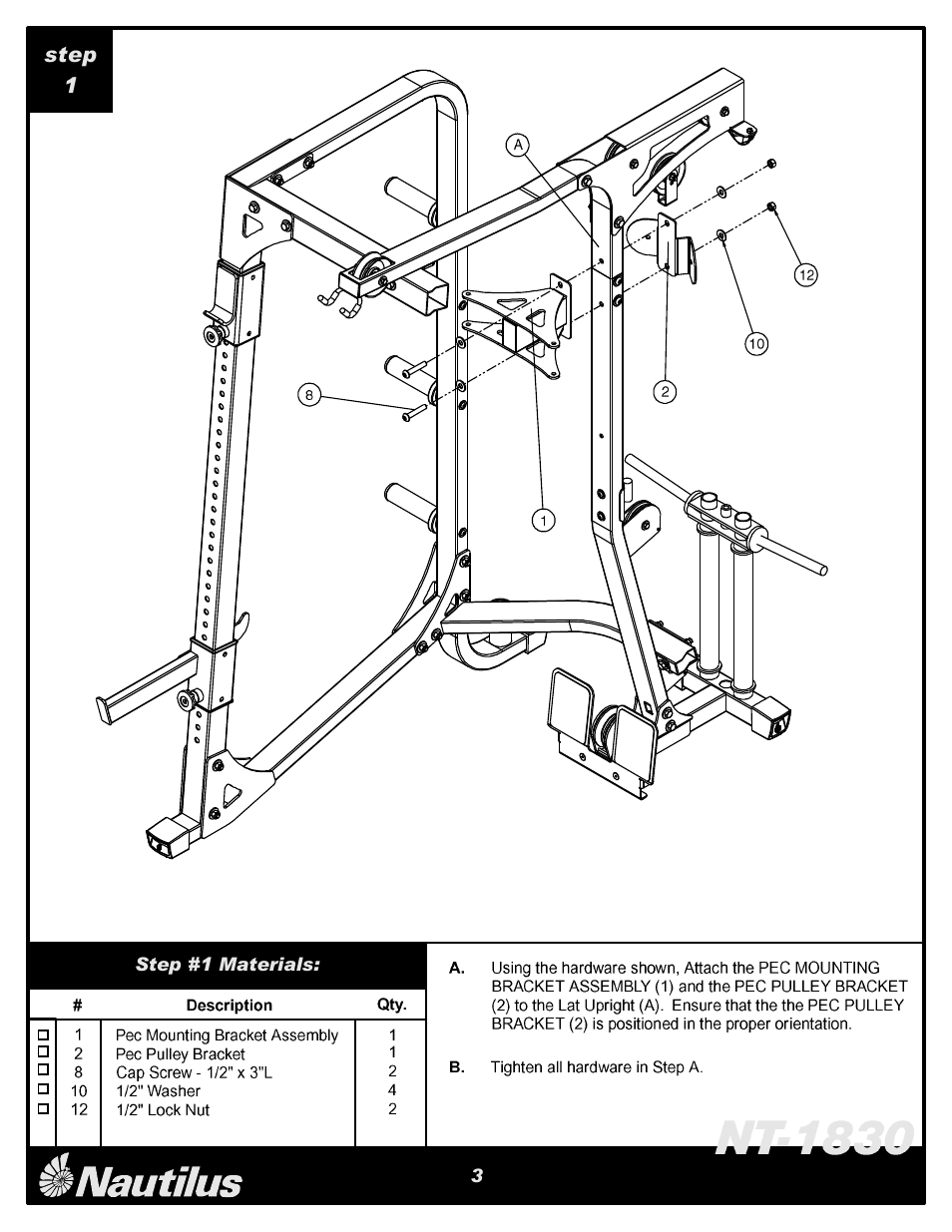 Nautilus NT-1830 User Manual | Page 4 / 8