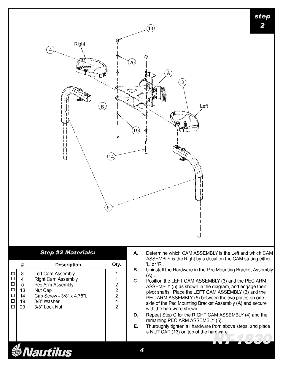 Nautilus NT-1830 User Manual | Page 5 / 8