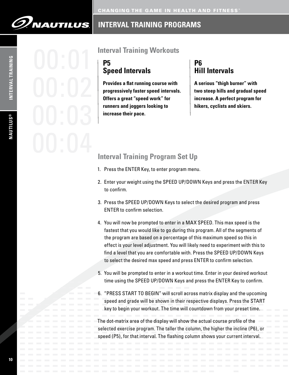 Nautilus PRO SERIES TREADMILLS T7.14 User Manual | Page 12 / 34