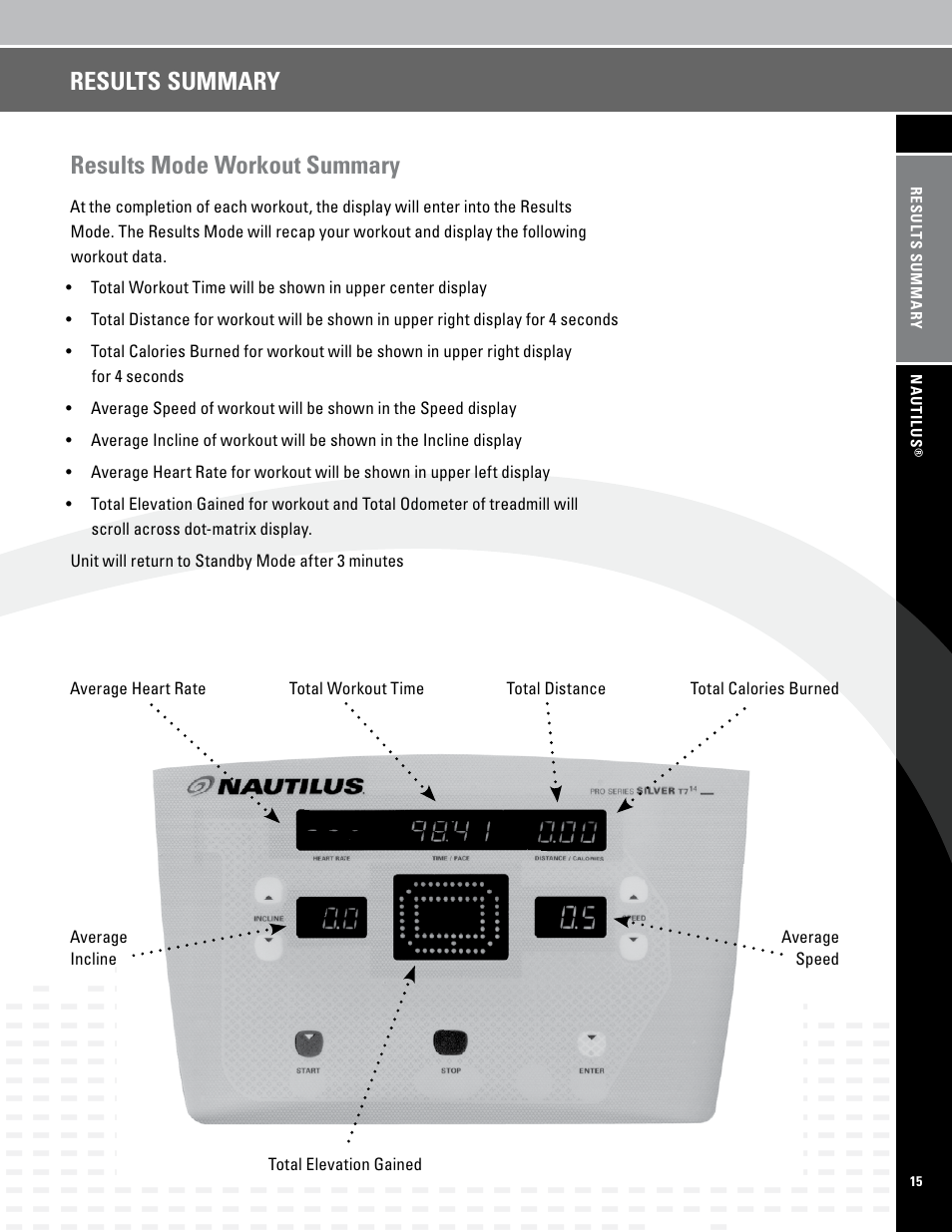 Nautilus PRO SERIES TREADMILLS T7.14 User Manual | Page 17 / 34