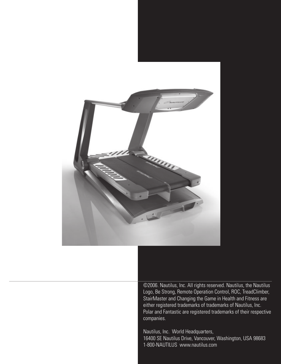 Nautilus TREADCLIMBER TC916 User Manual | Page 62 / 62